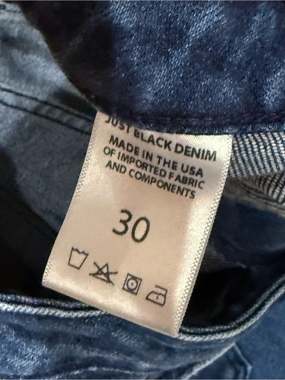 Just Black Dark Blue Wide Leg Flare Jeans - Picture 8 of 14